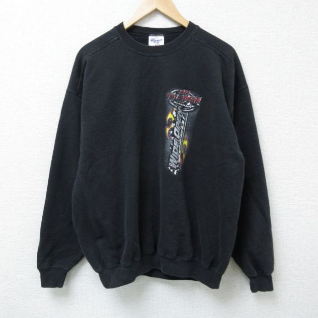 【50%OFF】ジャージーズ 長袖スウェット WIDE OPEN ブラック XL | 古着