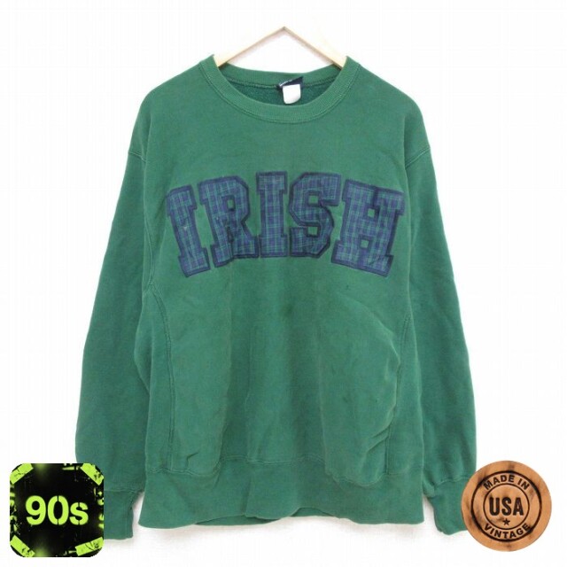 ジャンスポーツ 90s 長袖スウェット グリーン XL | 古着