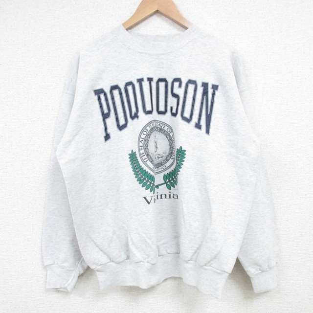 【50%OFF】ヘインズ 90s 長袖スウェット POQUOSON グレー L | 古着