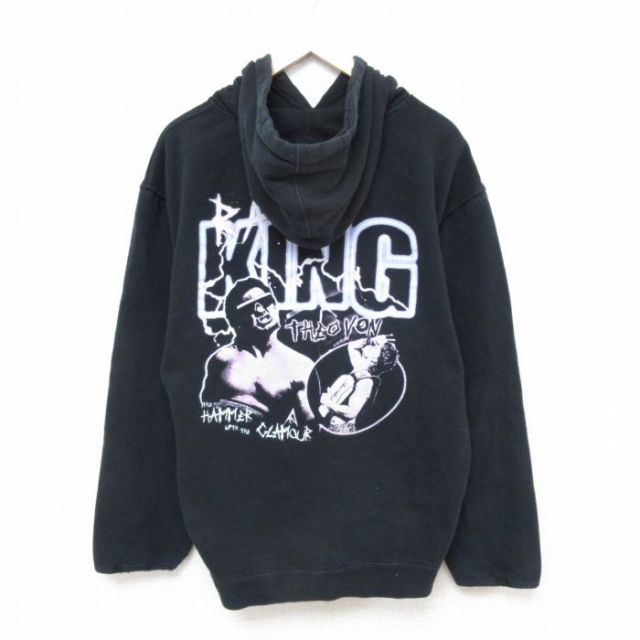 KING 長袖スウェットパーカー ブラック XL | 古着