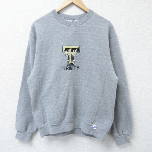 ラッセル 00s 長袖スウェット TRINITY刺繍 グレー M | 古着