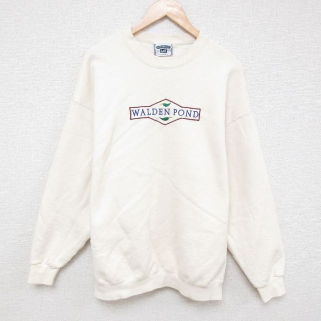 リー 00s 長袖スウェット WALDEN POND ベージュ XL | 古着
