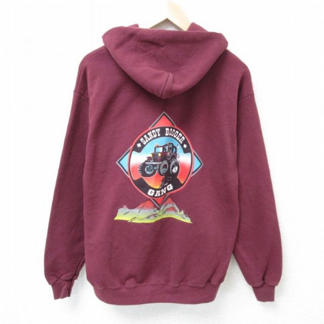 M★古着 リー Lee 長袖 フルジップ スウェット パーカー メンズ 00年代 00s 車 エンジ 25apr16 中古 スエット トレーナー トップス