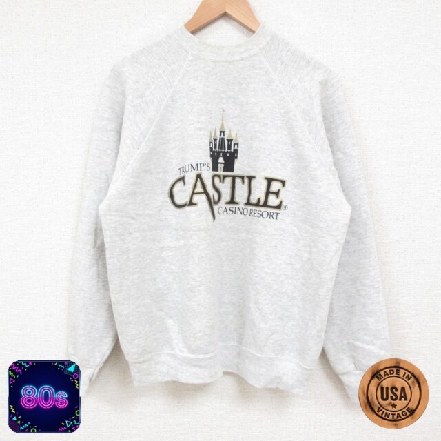 TULTEX 80s 長袖スウェット CASTLE グレー M | 古着