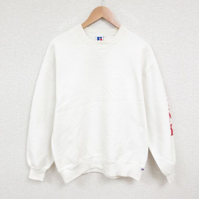 ラッセル 90s 長袖スウェット トランプ ホワイト M | 古着