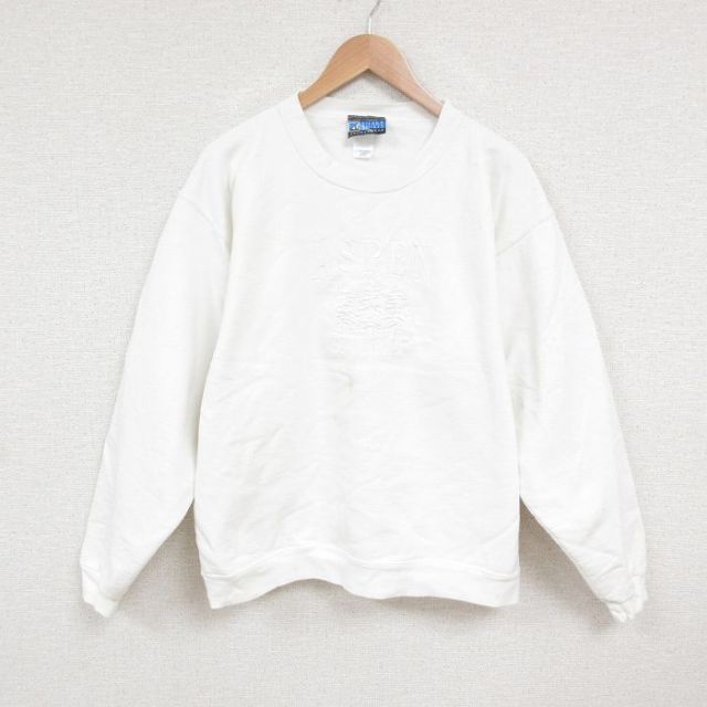 【50%OFF】コロラド 00s 長袖スウェット 刺繍 ホワイト L | 古着