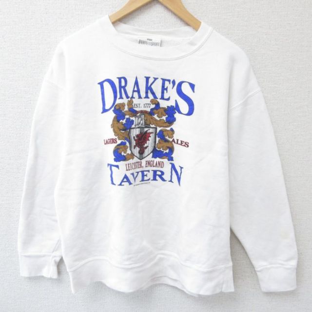 古着通販 L☆古着 長袖 スウェット メンズ 90年代 90s クルーネック 