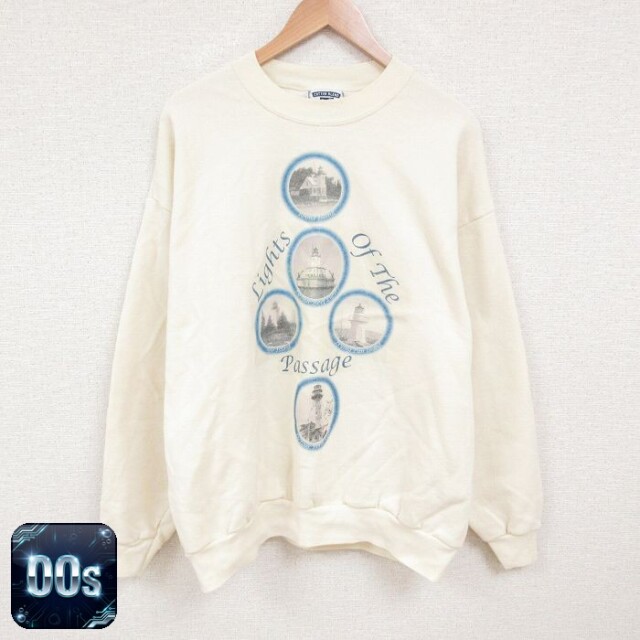 リー 00s 長袖スウェット 灯台 生成り XL | 古着