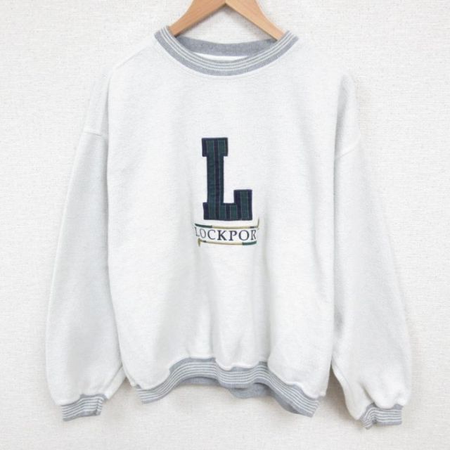 90s 長袖スウェット 表起毛 グレー XL | 古着