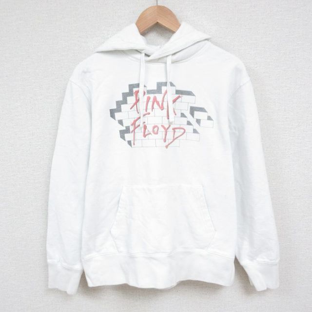 XL★古着 長袖 ロック バンド スウェット パーカー メンズ ピンクフロイド 白 ホワイト 25jun02 中古 スエット トレーナー トップス