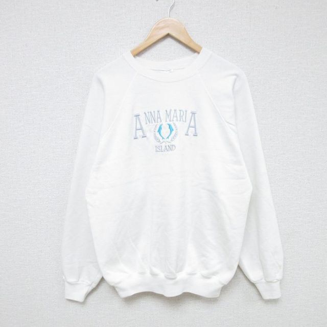 【50%OFF】ヘインズ 80s 長袖スウェット ANNA ホワイト L | 古着