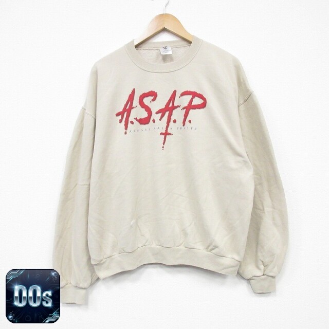 00s 長袖スウェット ASAP ベージュ XL | 古着