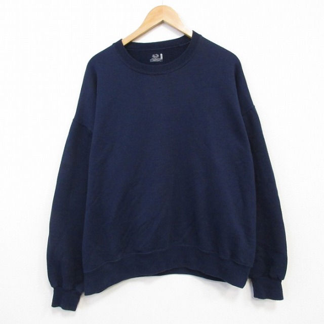 フルーツオブザルーム 長袖スウェット ネイビー XL | 古着