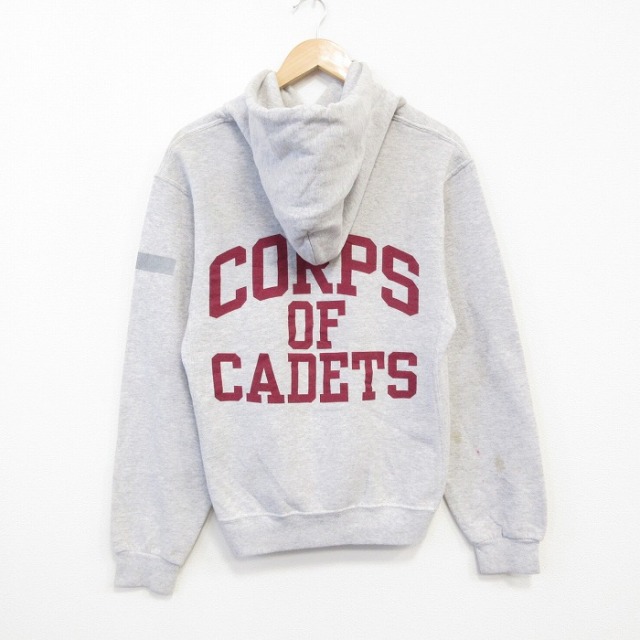 S★古着 ラッセル 長袖 スウェット パーカー メンズ 00年代 00s CORPS 薄グレー 霜降り 25oct04 中古 スエット トレーナー トップス