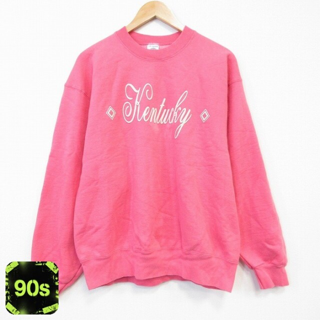 90s 長袖スウェット ケンタッキー ピンク L | 古着