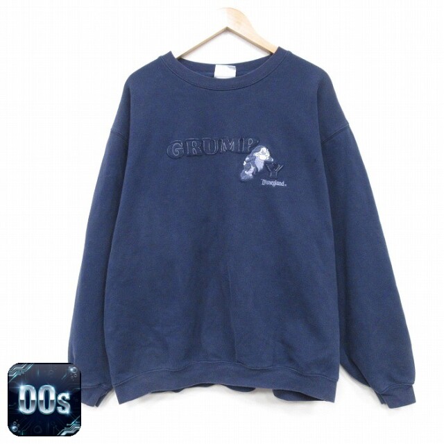 ディズニー 00s 長袖スウェット しらゆきひめ ネイビー XL | 古着