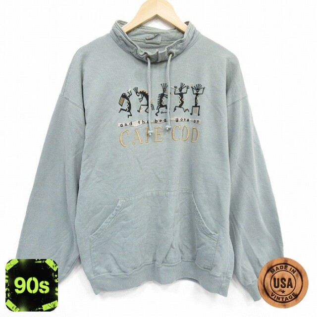 チャンピオン 90s 長袖スウェット ケープコッド グリーン L | 古着