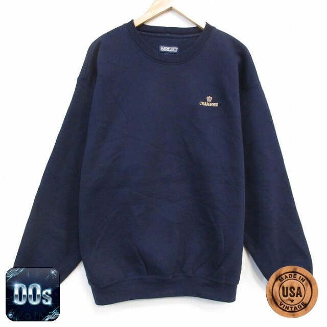 ランズエンド 00s 長袖スウェット 王冠 ネイビー XL | 古着