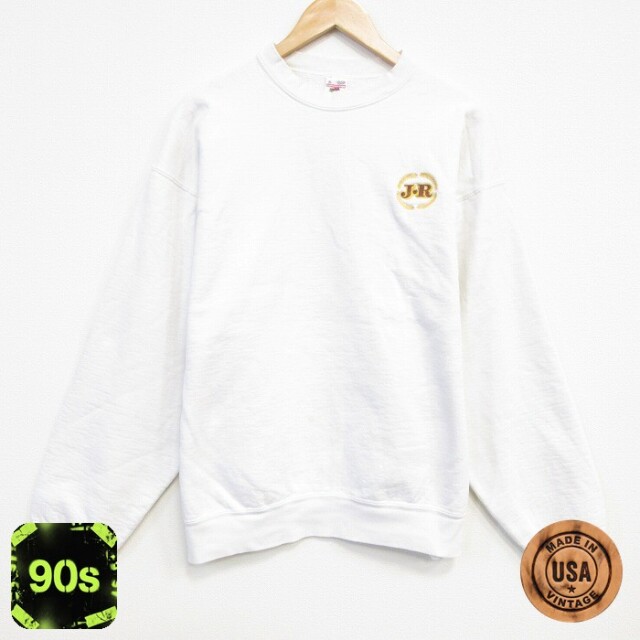 フルーツオブザルーム 90s 長袖スウェット JR ホワイト XL | 古着