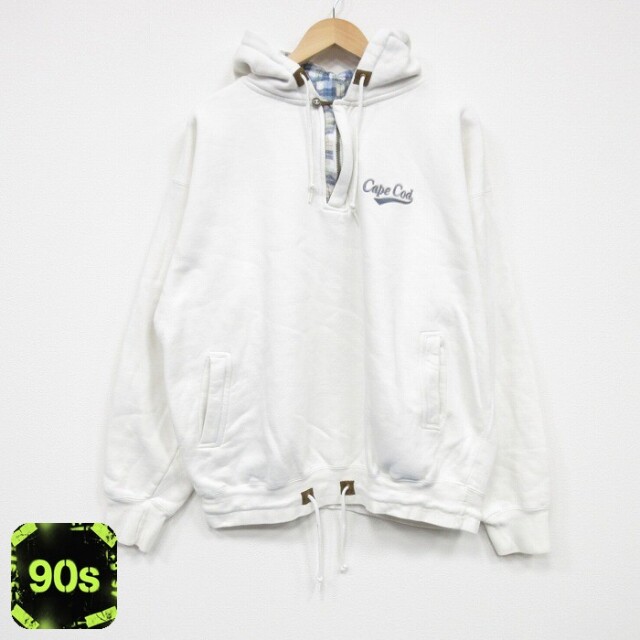 ハーフジップスウェット ケープコッド ホワイト XL | 古着