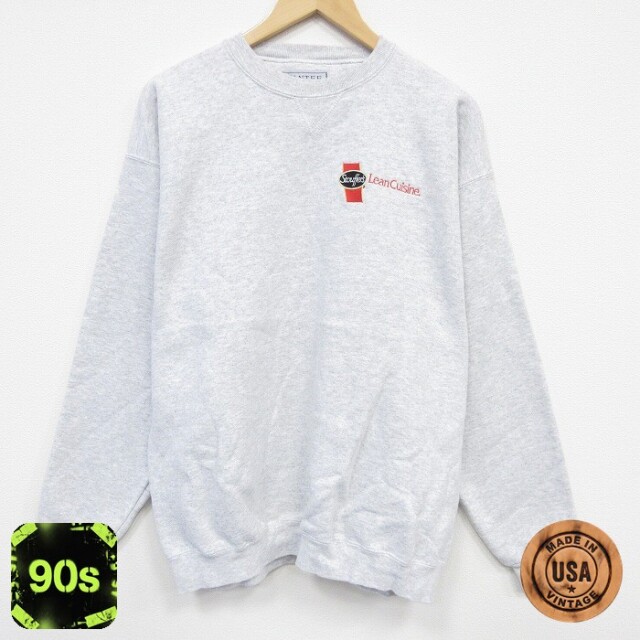 90s 長袖スウェット 霜降り グレー L | 古着