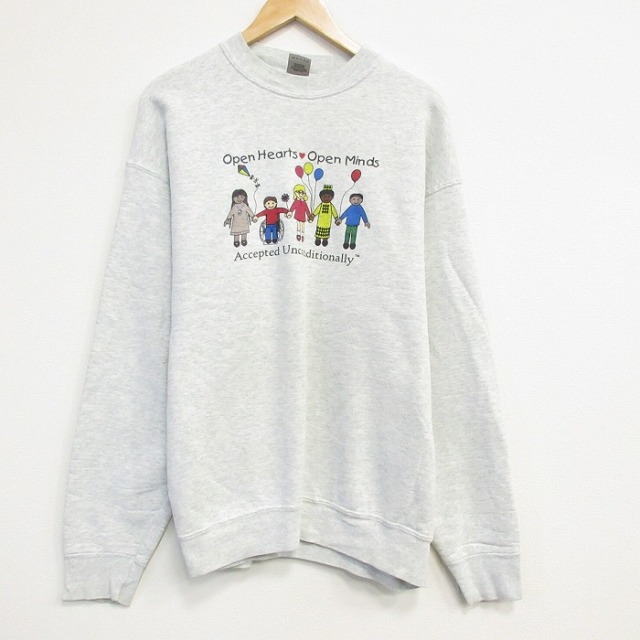 フルーツオブザルーム 90s 長袖スウェット 霜降り グレー XL | 古着