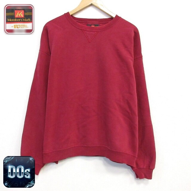 【50%OFF】ラッセル 00s 長袖スウェット レッド XL | 古着