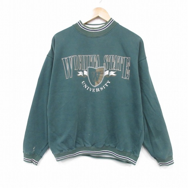 90s 長袖スウェット グリーン XL | 古着