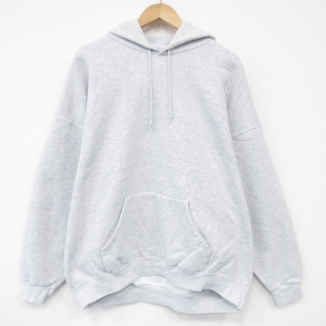 XL★古着 リー Lee 長袖 スウェット パーカー メンズ 00年代 00s 無地 大きいサイズ 薄グレー 霜降り 25nov13