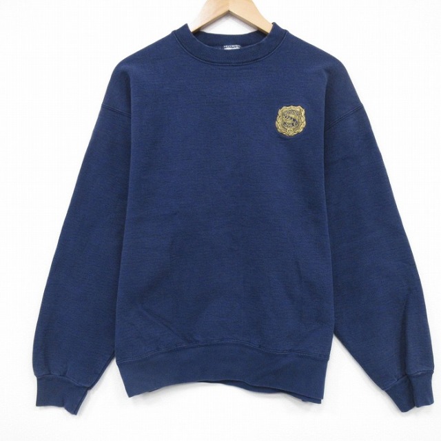 【50%OFF】フルーツオブザルーム 90s 長袖スウェット WESTESSEK ネイビー L | 古着