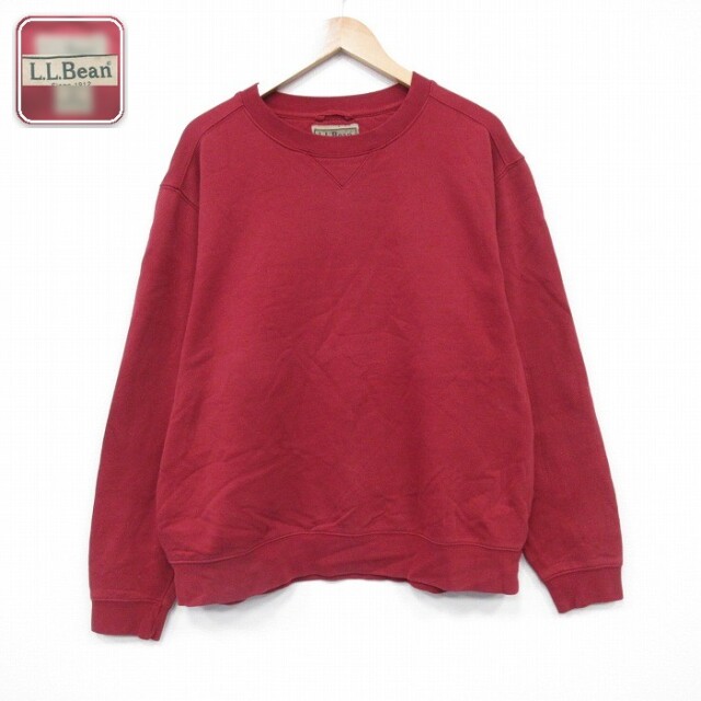 【50%OFF】エルエルビーン 長袖スウェット レッド XL | 古着