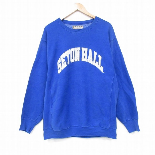 【50%OFF】長袖スウェット SETON ブルー L | 古着