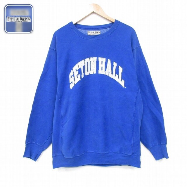 【50%OFF】長袖スウェット SETON ブルー L | 古着
