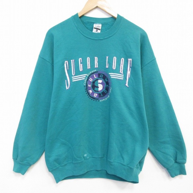 【50%OFF】90s 長袖スウェット SUGAR ブルー L | 古着