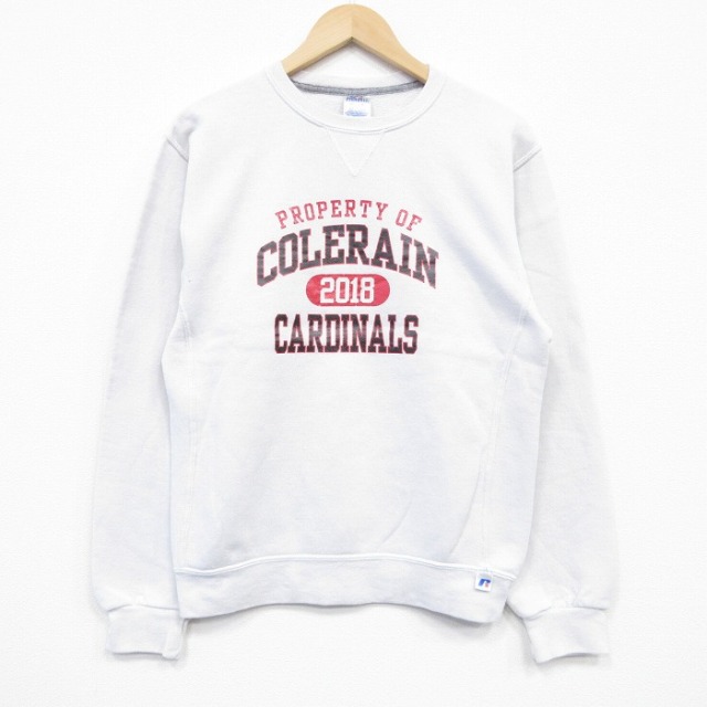 ラッセル 長袖スウェット COLERAIN ホワイト S | 古着