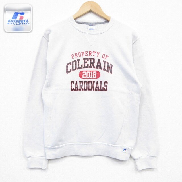 【50%OFF】ラッセル 長袖スウェット COLERAIN ホワイト S | 古着