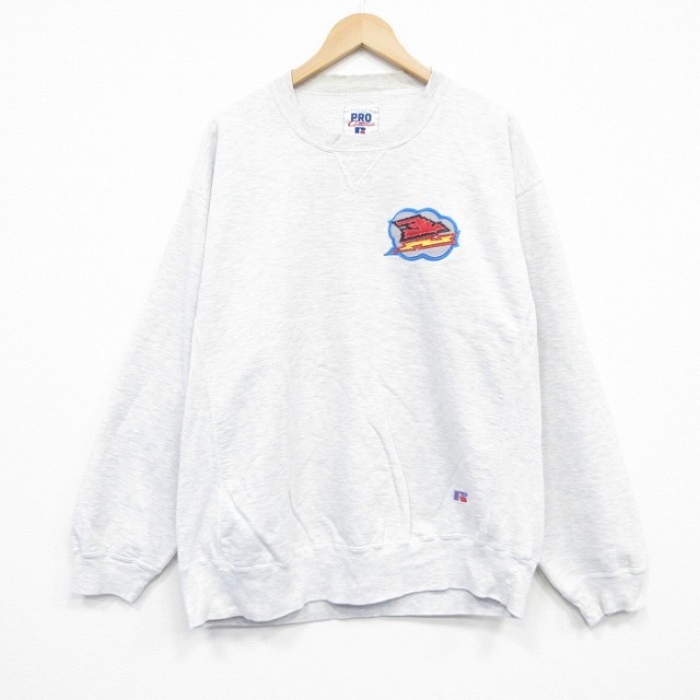 ラッセル 00s 長袖スウェット 霜降り グレー XL | 古着