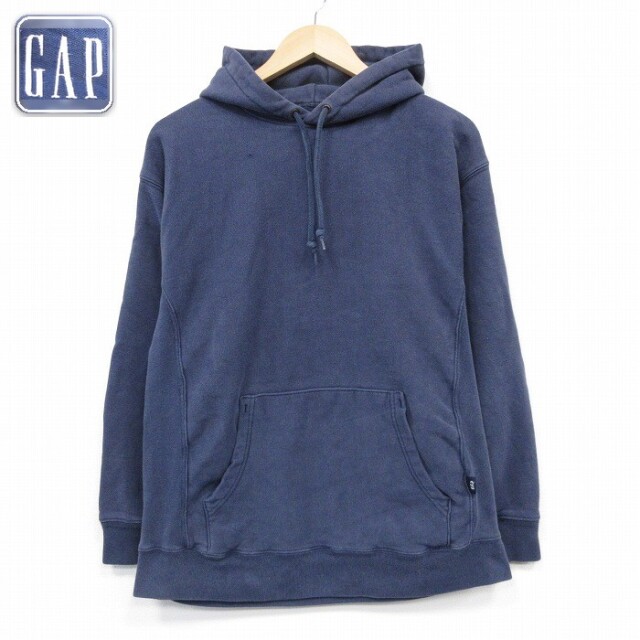 【50%OFF】ギャップ 長袖スウェットパーカー ネイビー L | 古着