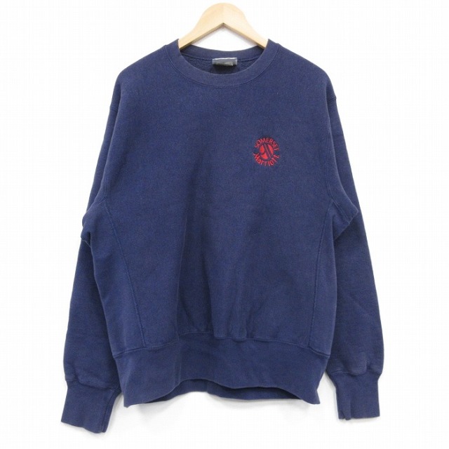 【20%OFF】XL★古着 リー Lee 長袖 スウェット メンズ 90年代 90s マリオット クルーネック USA製 紺 25nov19