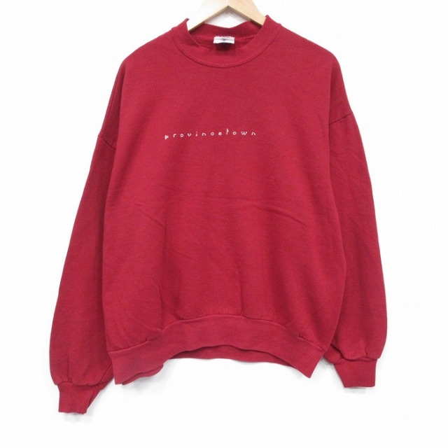 ジャージーズ 90s 長袖スウェット provincetown レッド XL | 古着