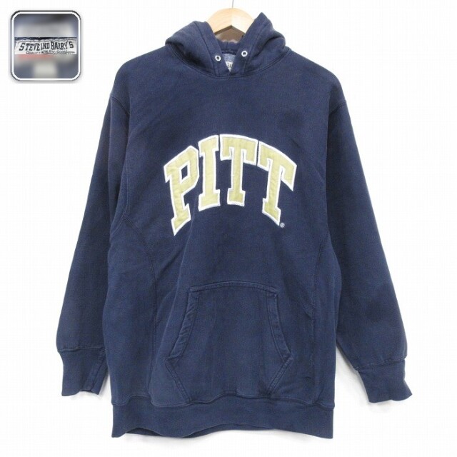 【50%OFF】STEVE&BARRYS 長袖スウェットパーカー PITT ネイビー L | 古着