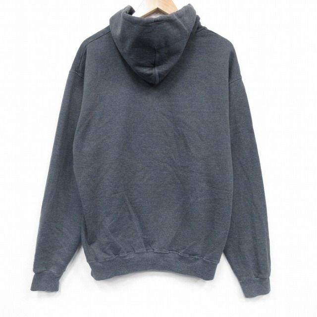 Champion MASTERPIECE SOUND パーカー L 霜降りグレー 古着通販 L☆古着 長袖 スウェット パーカー メンズ 紺 霜降り