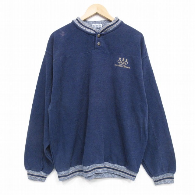 USAオリンピック 90s 長袖スウェット USAオリンピック ネイビー XL | 古着