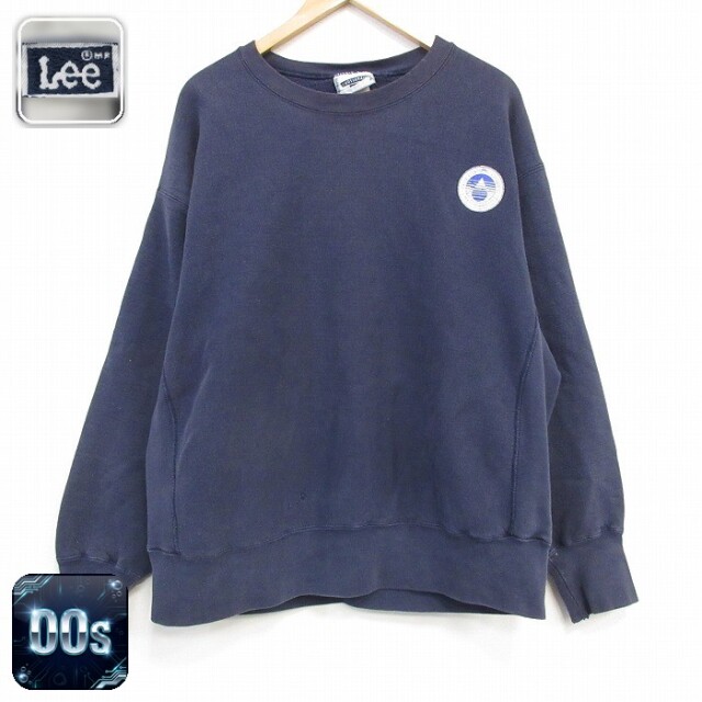 【50%OFF】リー 00s 長袖スウェット マサチューセッツ ネイビー XL | 古着