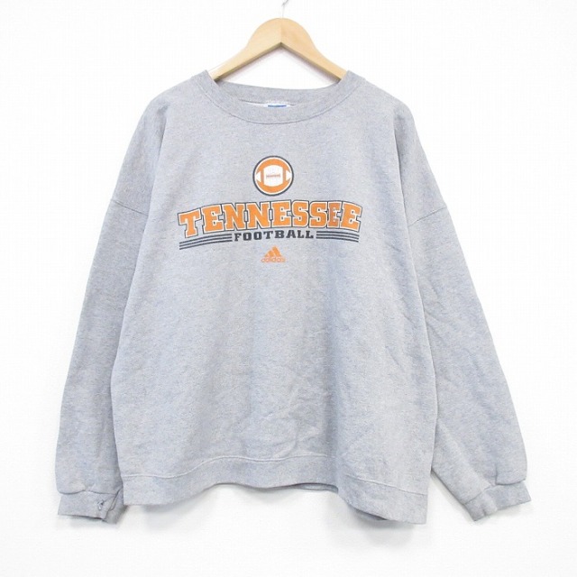 アディダス 90s 長袖スウェット テネシー グレー XL | 古着