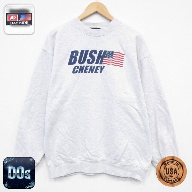 【50%OFF】00s 長袖スウェット ブッシュ グレー XL | 古着