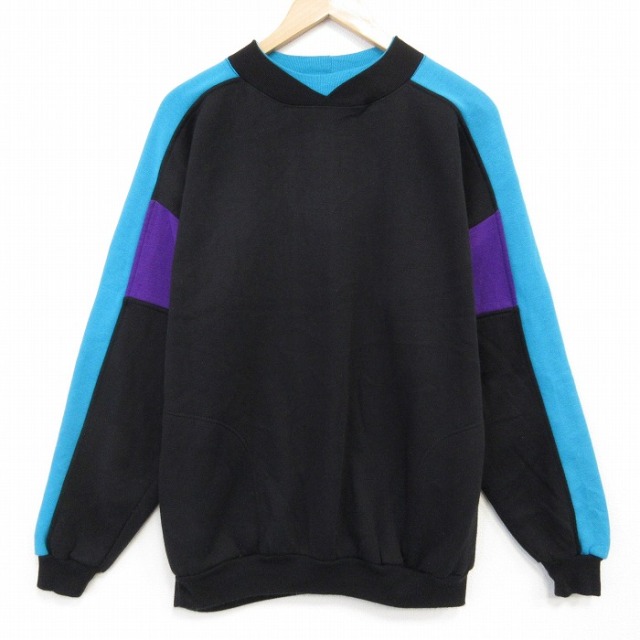 90s 長袖スウェット ブラック XL | 古着