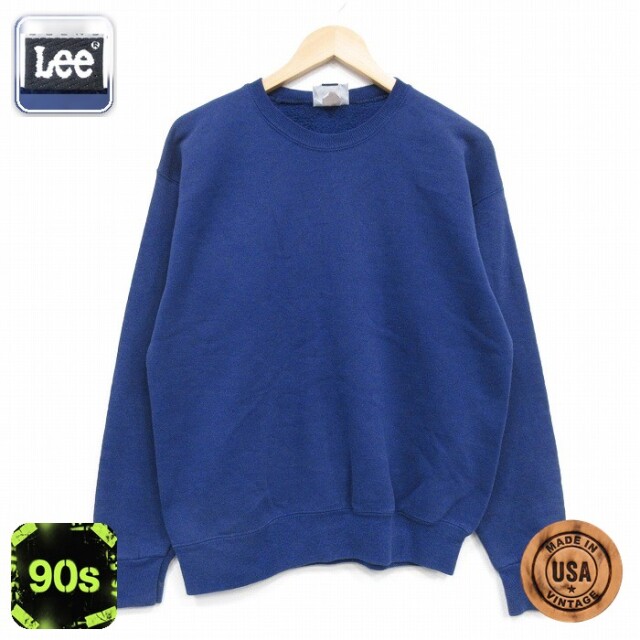 【50%OFF】リー 90s 長袖スウェット ネイビー L | 古着