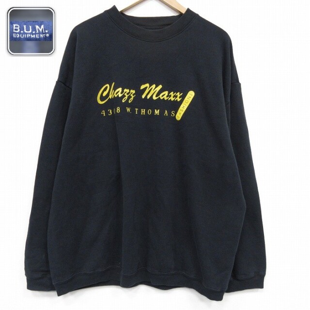 【50%OFF】長袖スウェット Chazz ブラック XL | 古着