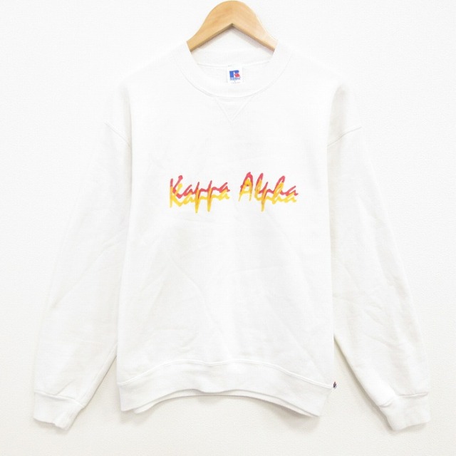 ラッセル 80s 長袖スウェット Kappa ホワイト L | 古着